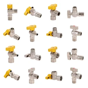 Short-Handle Brass Angle Valve for Gas Pipeline