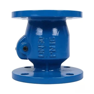 Short body Rubber Flap Check Valve H44X 16 Ductile Iron Backflow Preventer Single direction Valve for Water Supply and Drainage