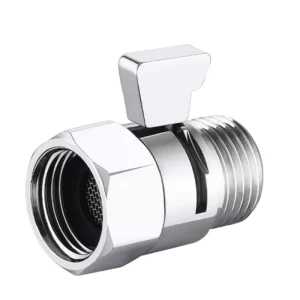 Shower Head Valve 100% Solid Brass Shutoff Mass Flow Controller Pressure Regulator G1/2 Flow Control Hydraulic Valve