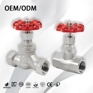 Shutoff Female Thread Stop Valve S Type DN15 BSP Stainless Steel Screwed Globe Valve Factory SS304 for Pipeline