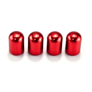 Simple Smooth Dome Aluminum Tyre Valve Caps Waterproof Anti Corrosion Air Dust Stem Caps Car Motorcycle Bike Decor