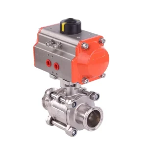 Single Acting Double Acting Air Torque Actuator Aluminum Pneumatic Actuator for Ball Valve