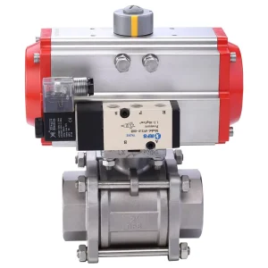 Single-Acting Pneumatic Valve Actuator Aluminum Alloy Double-Action Pneumatic Rotary Actuator