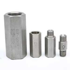 Single Check Valve 1/4″ 3/8″ 1/2″ Carbon Steel Hydraulic One-Way Non-Return Check Valve