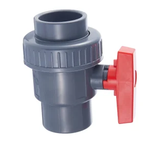 Single Union Ball Valve PVC Anti Corrosion Easy Install Shut off Valve for Plumbing Pipeline