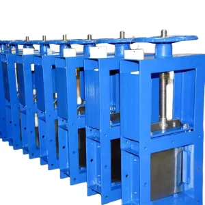 Sluice Gate Valve Fluid Wall Type Penstock Valve Silo Sliding Knife Manual Slide Gate Valve for Fluids