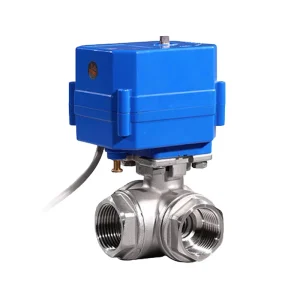Small Mini Electric Ball Valve High Flow Rate DC AC Normal Open Closed Motorized Control Valve for Water OEM