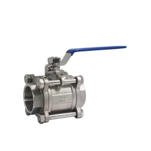 Small Size 3PC Body PTFE Stainless Steel Ball Valve Gasket Butt Welded End Ball Valve