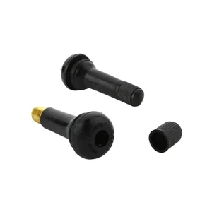 Snap in Short Black Rubber CAR TR414 WHEEL TIRE NOZZLE VALVE for Tubeless 0.453 Inch 11.5mm Rim Holes on Standard Vehicle Tires