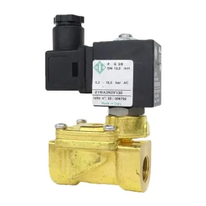 Solenoid Valve Brass 21WA3K0V130 Pilot Control 2 Way Normally Closed 12W 14W 220V 3/8inch DN10 Air Compressor Coffee Machine
