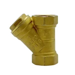 Solid Brass Y Strainer Filter DN20 Water Pipe Screen Valve for Central Air and Floor Heating System