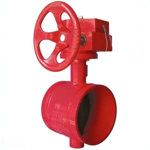 Special Fire fighting Grooved Turbine Signal Butterfly Valve Clamp Type Worm Gear Butterfly Valve
