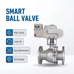 Stable Automatic Control Premium Electric Actuator OEM Custom DN25 Carbon Steel 304 Flange Water Pipeline Ball Valve