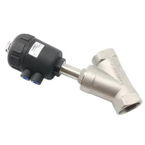 Stable Performance DN50 Y Type Angle Seat Valve Air Compressor Parts For Screw Air Compressor