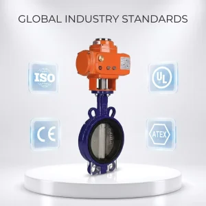 Stable Pipeline Running Anti explosion Actuator Cast Iron Material Precise Regulation Electric Clamp Butterfly Valve