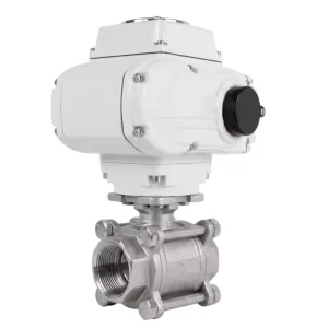 Stainless Steel 2-Way Electric Ball Valves 12V/24V/220V On/Off Type Motorized Valves for Industrial Chemicals
