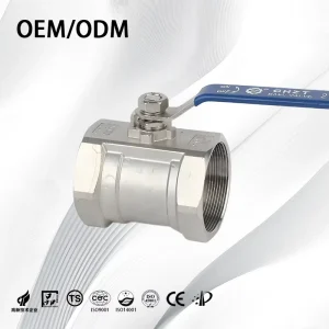 Stainless Steel 201 304 316 High Pressure Non-Retention Flow Control Manual 1PC Ball Valve for Water Air Oil Gas Liquid