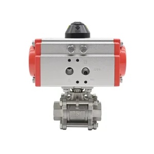 Stainless Steel 3-Piece Pneumatic Ball Valve OEM ODM