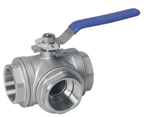 Stainless Steel 3 Way Ball Valve Female Thread Internal Thread Ball Valve Industrial Valve Supplier
