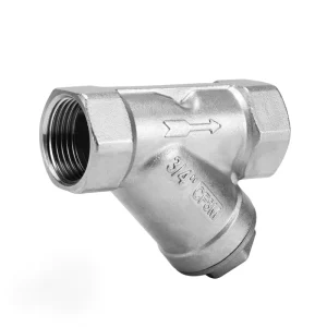Stainless Steel 304 201 Internal Thread Manual Y shaped Filter Check Valve DN15 DN80