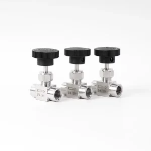Stainless Steel 304/316 1/4″ 3/8″ Female Thread 2-Way Needle Valve BSP NPT Instrumentation