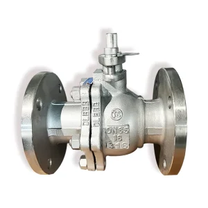 Stainless Steel 304/316 High Temperature Manual Gas Ball Valve DN50 DN100 2PC Flanged End Full Port Direct Mounting Pad OEM