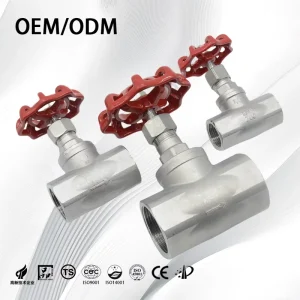 Stainless Steel 304 316 Manual Globe Control Valve Thread Actuated Handwheel Shutoff Valves for High Pressure Water