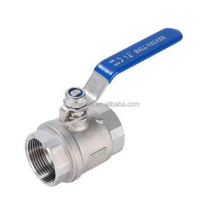 Stainless Steel 304 316 NPT BSP RC 1000WOG 16Bar for Water Oil Gas Manual 2 Piece Threaded Ball Valve