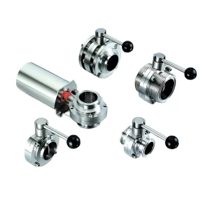 Stainless Steel 304 316 Tri Clamp Butterfly Valve for Data Center Liquid Cooling Immersion Cooling System