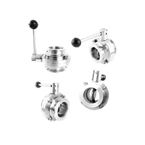 Stainless Steel 304 316 Weld/clamp Manual Sanitary Butterfly Valve for Milk Water