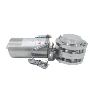 Stainless Steel 304 316L Sanitary Valve Fluid Regulation Flow Control Hygienic Pneumatic Sanitary 3 piece Butterfly Valves