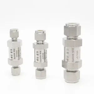 Stainless Steel 304 316L Series One-way Valve Check Valve for Oil Water Gas High Temperatures 6000psi Working