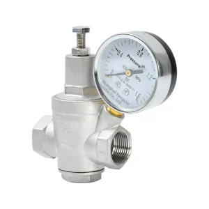 Stainless Steel 304 Adjustable Pressure Reducing Valve for Water and Air at Normal Temperature, 4/6 Points 1