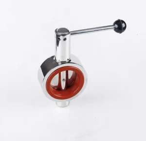 Stainless Steel 304 Manual Butterfly Valve for Water Food Milk Processing