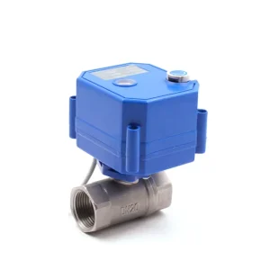 Stainless Steel 304 Motorized Ball Valve Electric Water Valve Mini Electric Actuator Water Control Ball Valve 220V 110V 24V 12V
