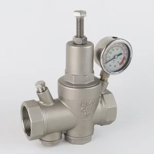 Stainless Steel 304 Piston-Type Pressure Reducing Valve with Filter DN15 for Water