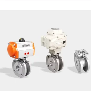 Stainless Steel 304 Pneumatic 3PC Ball Valve Sanitary Grade Base OEM