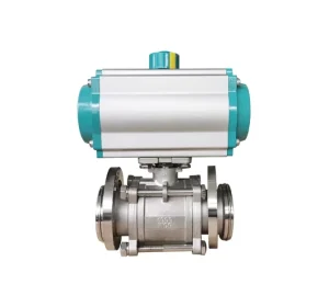 Stainless Steel 304 Pneumatic Vacuum Ball Valve Clamp Loose Flange O-type On-off Cut-off Valve for Water DN20