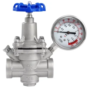 Stainless Steel 304 Pressure Reducing Valve Threaded Connection for Water Air Oxygen PN16-64 1/2″-2″ Port Size