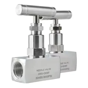Stainless Steel 304 SS316 1/8”-2” Female 6000PSI High Pressure Manual Gas Oil Panel Mount Needle Valve