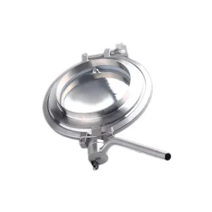 Stainless Steel 304 Sanitary Powder Valve Butterfly Valve Weld Large Diameter Butterfly Valves