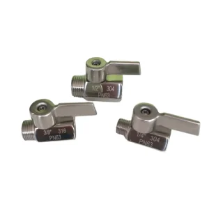 Stainless Steel 316 304 Mini Ball Valve