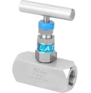 Stainless Steel 316 Bar Stock Manual High Pressure 6000 PSI/10000 PSI 2-Way Needle Valve ISO Certified
