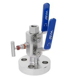 Stainless Steel 316 Double Block Bleed Valve DBB Valve Monoflange Valve Swagelok Type Manual 1/2″
