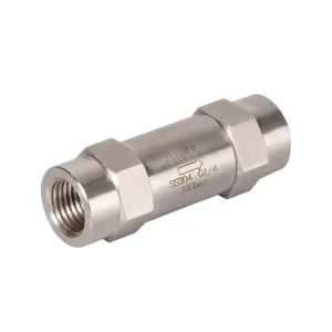 Stainless Steel 316 NPT Female Thread Check Valve Opening 6000psi 1/3 Inh Female Check Valve