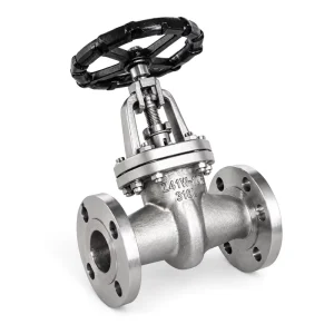 Stainless Steel 316L Gate Valve Z41W-10R CF3M Flanged Industrial Valve Metal Seated Seal PN10 Pressure Rating for Fresh Water