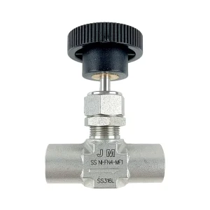 Stainless Steel 316L Manual Female Thread Needle Valve 1 4″ NPT with Handle Wheel