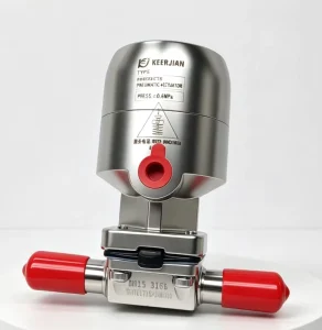 Stainless Steel 316L Pneumatic Diaphragm Valve Sanitary Weld End DN15 1/2″ Zero Dead Space EPDM for Biotech CIP SIP Pipeline