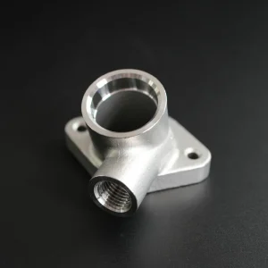 Stainless Steel 90 Degree Elbow Pipe Fitting Square Flange Base Hydraulic Pneumatic Fluid Transfer Connector Housing Class Mold