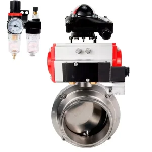 Stainless Steel AISI 304 Clamp Butterfly Valve 10 Bar Manual WBV3131E-2W-C-H 8